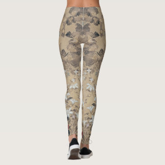 Japanese Summer Flowers Leggings