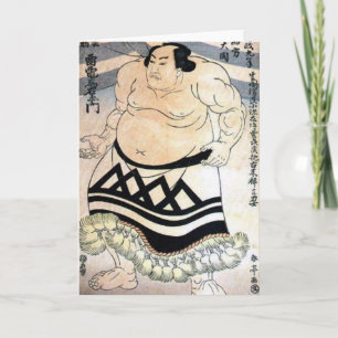 Japanese sumo-wrestler card