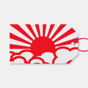 Japanese Sun Rising Gift Tags