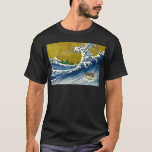 Japanese Surfing Hedgehog Art  T-Shirt