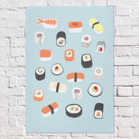 Japanese Sushi Blue