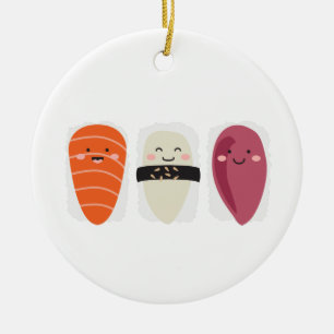 Japanese Sushi Ceramic Ornament