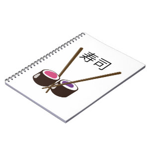 Japanese Sushi Chopsticks Notebook