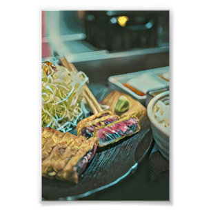 Japanese sushi lover gift photo print
