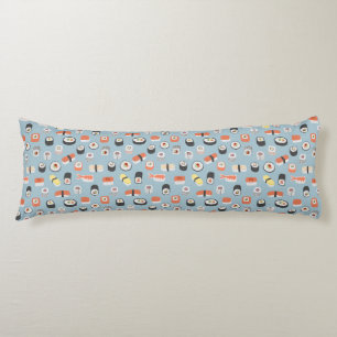 Japanese Sushi Nigiri Maki Roll Pattern Body Pillow