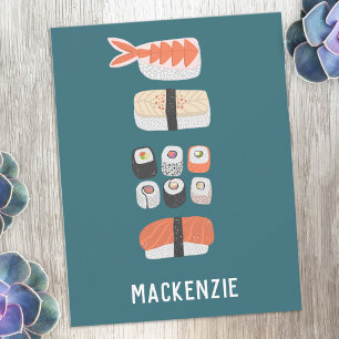Japanese Sushi Personalized Card