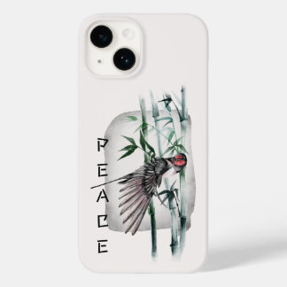 Japanese Swallow Bird and Bamboo Tree Art Case-Mate iPhone 14 Case
