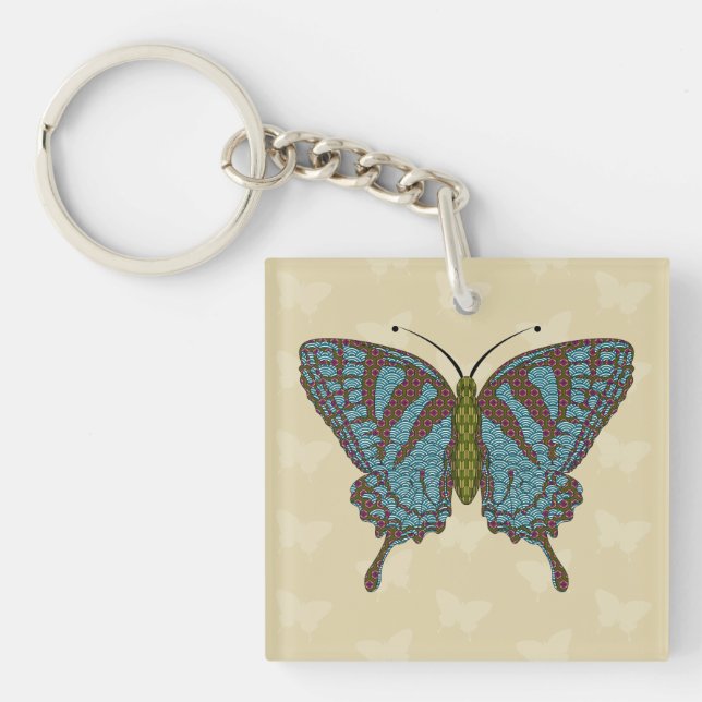 Japanese Swallowtail Acrylic Keychain (Front)