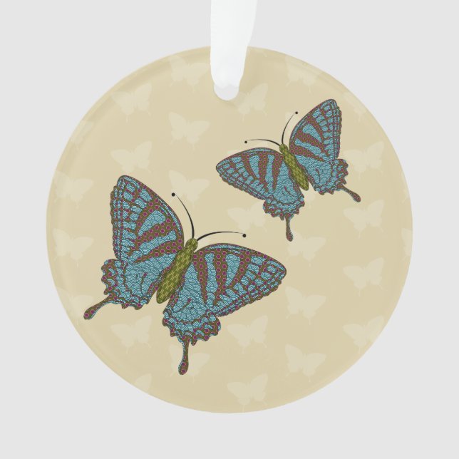 Japanese Swallowtail Acrylic Ornament (Front)