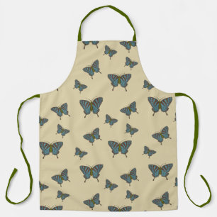 Japanese Swallowtail All-Over Print Apron