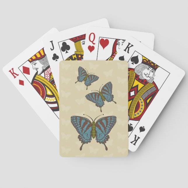 Japanese Swallowtail Classic Playing Cards (Back)