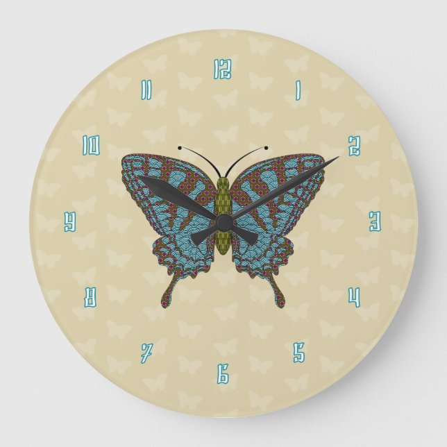 Japanese Swallowtail Clock (Front)