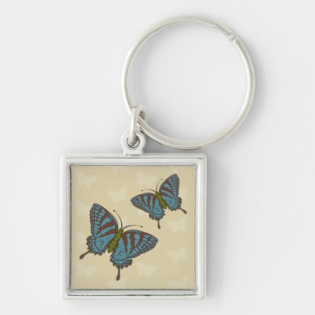 Japanese Swallowtail Keychain (Front)