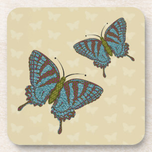 Japanese Swallowtail Square Coaster