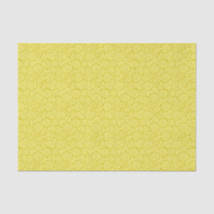 Japanese swirl pattern - mustard and light yellow tissue paper