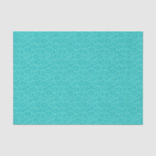 Japanese swirl pattern - turquoise and aqua tissue paper