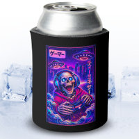 Japanese Synthwave Sci Fi UFO Skeleton Cool Gamer