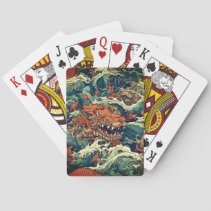 Japanese Tattoo Art 8 Drawstring Bag Playing Cards