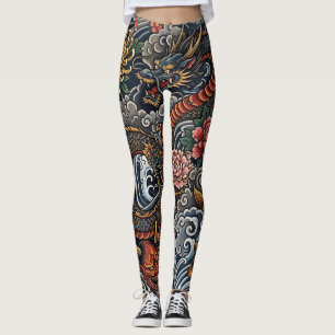Japanese tattoo art leggings