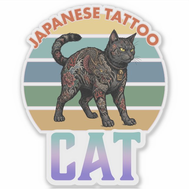 Japanese tattoo cat -irezumi- (Front)