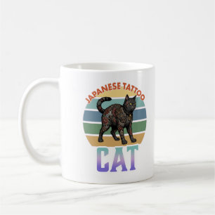 Japanese tattoo cat -irezumi- coffee mug