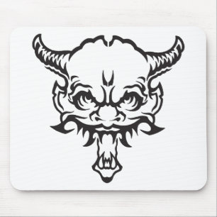 Japanese Tattoo Oni Demon Mouse Pad