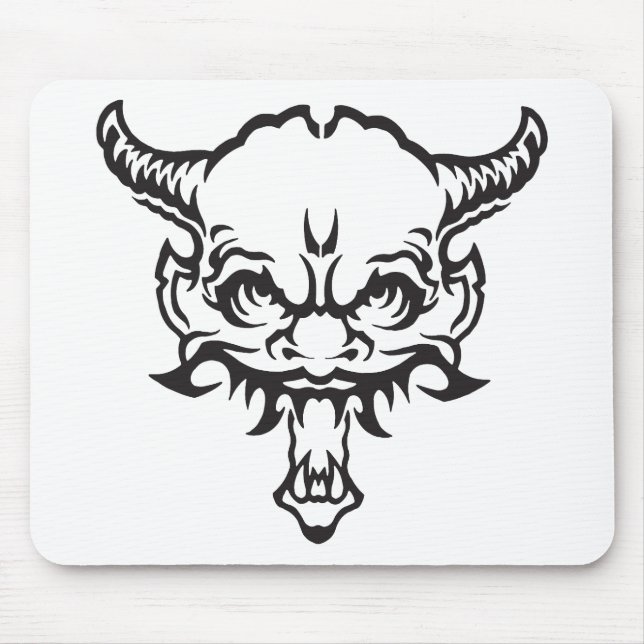 Japanese Tattoo Oni Demon Mouse Pad (Front)