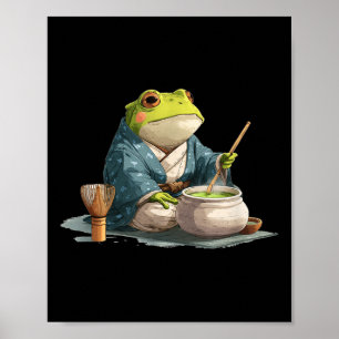 Japanese Tea Ceremony Costume For Frog And Japan L Poster