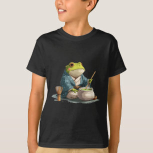 Japanese Tea Ceremony Costume For Frog And Japan L T-Shirt