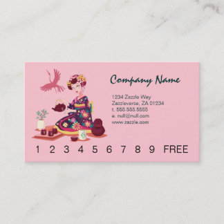 Japanese Tea Ceremony, Crane Loyalty Card