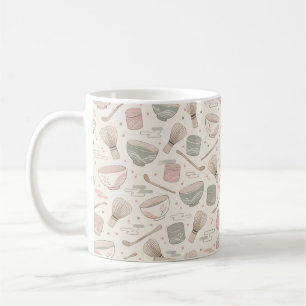 Japanese Tea Ceremony Matcha Pastel Pattern Wrappi Coffee Mug