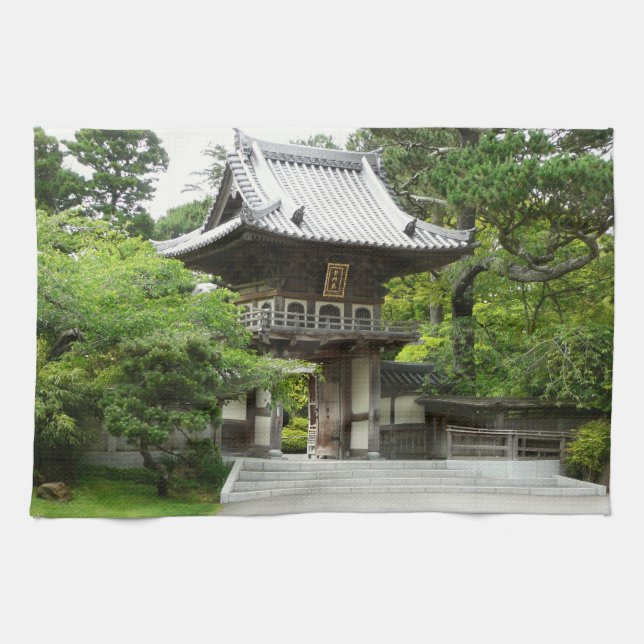 Japanese Tea Garden in San Francisco Kitchen Towel (Horizontal)