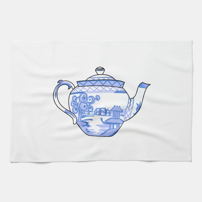 JAPANESE TEAPOT KITCHEN TOWEL (Horizontal)