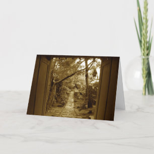Japanese Temple Garden Sympathy Card