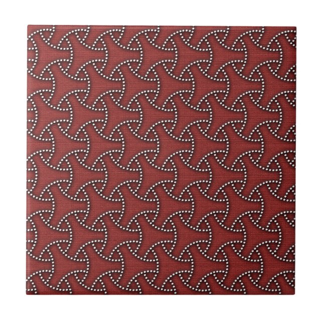 Japanese textile Seven Treasures Tile (Front)