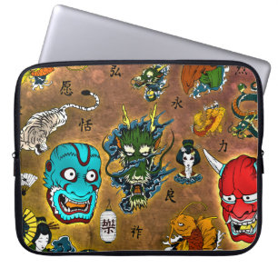 Japanese Theme Laptop Sleeve