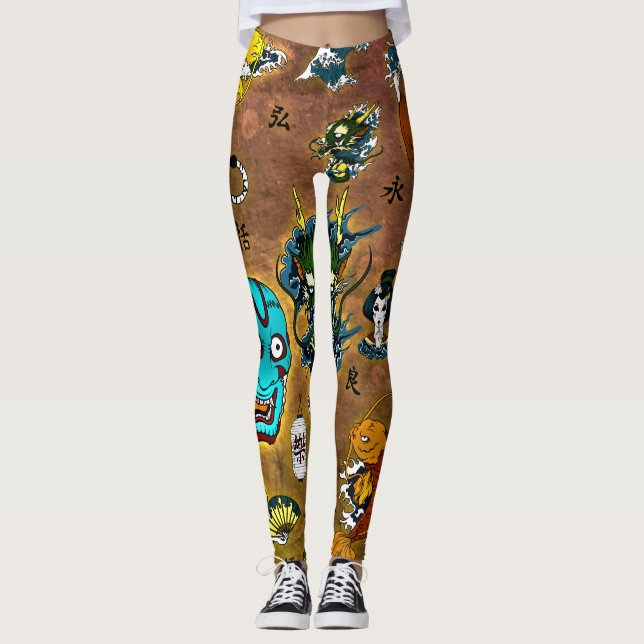 Japanese Theme Leggings (Front)