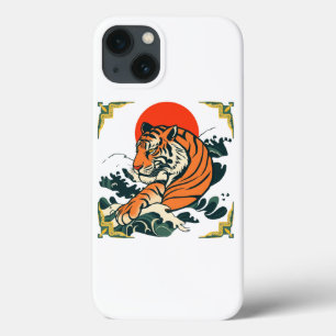 Japanese Tiger iphone case   Ukiyo-e Samurai Art