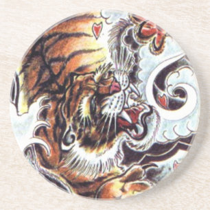 Japanese Tiger Tattoo Coaster