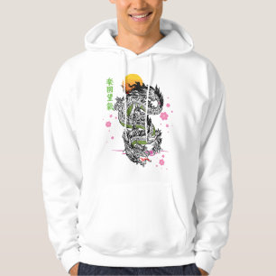 Japanese Tokyo Dragon Asian Kanji Sakura Tattoo Ae Hoodie