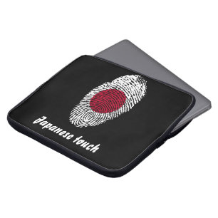 Japanese touch fingerprint flag laptop sleeve