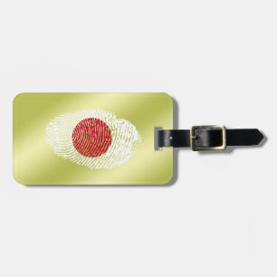 Japanese touch fingerprint flag luggage tag