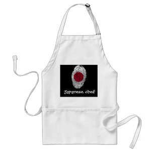 Japanese touch fingerprint flag standard apron