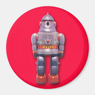 Japanese Toy Robot Round Magnet