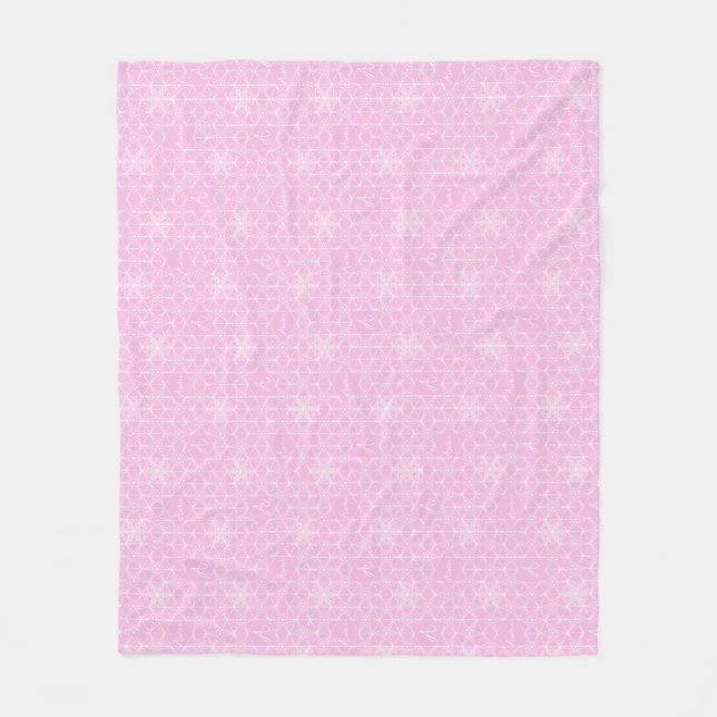 Japanese Traditional pattern Snowflake Blanket (Front)