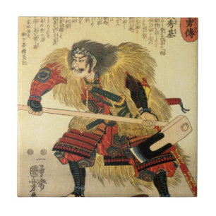 Japanese Traditional Samurai Warrior Tile