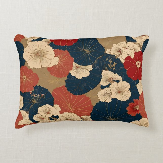Japanese Traditional Seamless Pattern  Accent Pillow (Front)