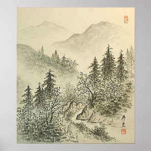 Japanese Trees Poster