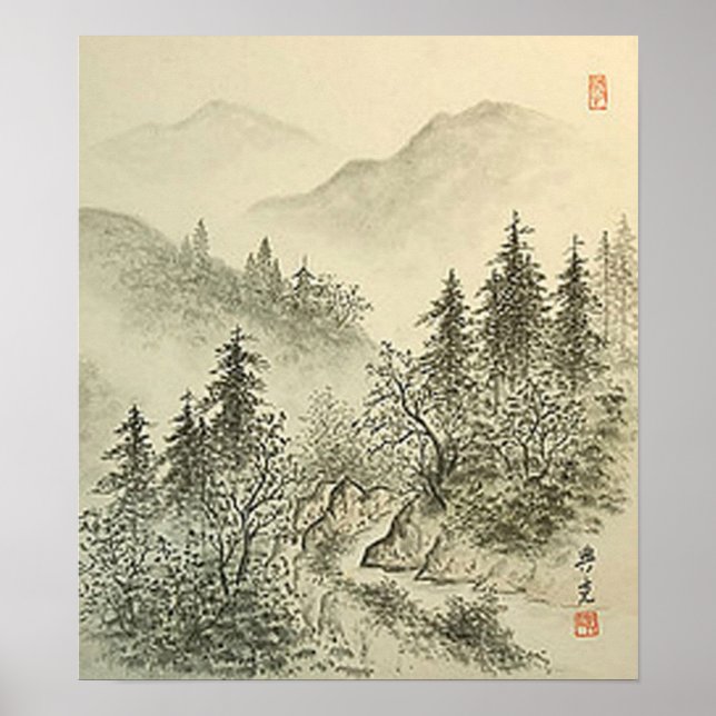 Japanese Trees Poster (Front)