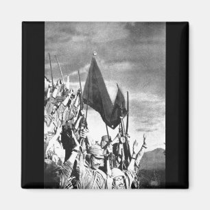 Japanese troops on Bataan,_War image Magnet